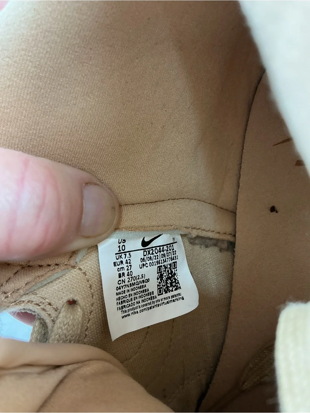 Nike Women’s Tan High-Top Sneakers